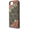 Guess 4G Flowers Print MagSafe Hülle für iPhone 16e - braun