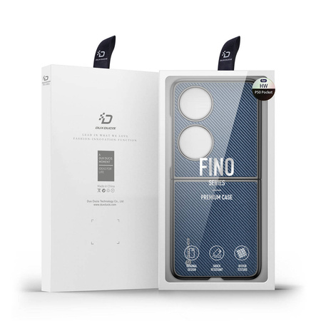 Dux Ducis Fino case is made of nylon material Huawei P50 blue