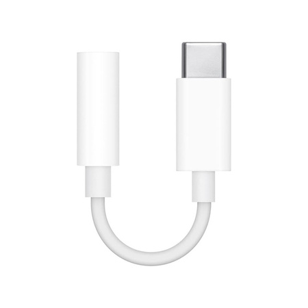APPLE ADAPTER TYP-C DO MINI JACK   PRZEJŚCIÓWKA BIAŁY IPHONE BOX