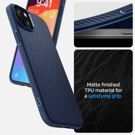 Spigen Liquid Air iPhone 16 granatowy/navy blue ACS08195