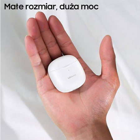 USAMS IA Series - Słuchawki Bluetooth 5.0 TWS + etui ładujące (granatowy)