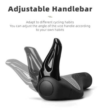 Rockbros BT1007B Bicycle Holder Set with Horns - Black