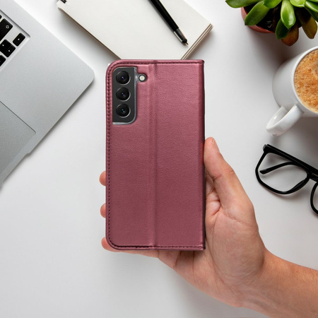 Kabura Smart Magneto do SAMSUNG A54 5G burgundowy