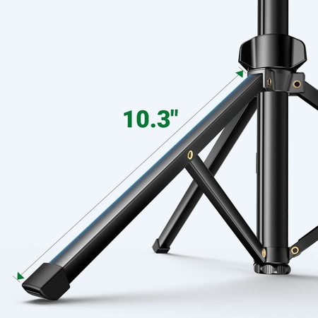 Ugreen LP680 Selfie-Stick mit Ständer und Bluetooth-Fernbedienung 1,8 m – Schwarz