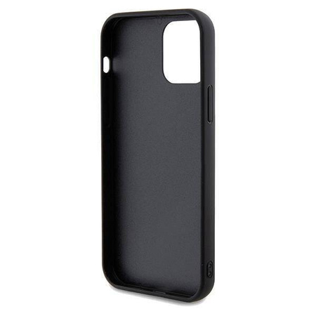 Guess nakładka do iPhone 12 / 12 Pro 6,1&quot; GUHCP12MPSFDGSK HC SEQUIN SCRIPT METAL czarna