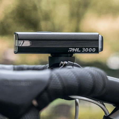 Wozinsky Fahrrad-Frontlicht + USB-C-Kabel (3000 lm) - Schwarz