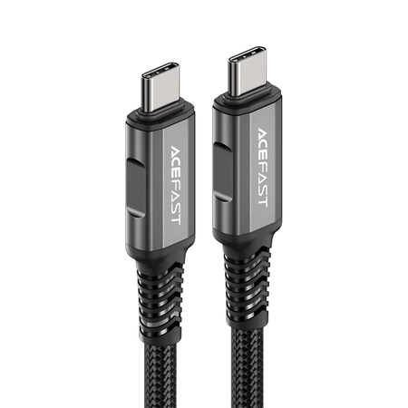 Acefast C1-09 USB-C / USB-C USB4 PD3.1 Kabel 5A 1m - grau-schwarz
