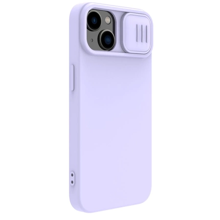 Nillkin CamShield Magnetische Silikonhülle iPhone 14 Plus Magnetische MagSafe-Kameraabdeckung Lila