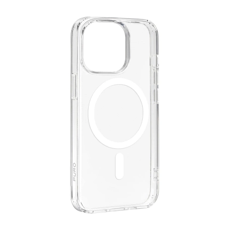 Puro Lite Mag MagSafe Silikonhülle für iPhone 15 Pro – transparent