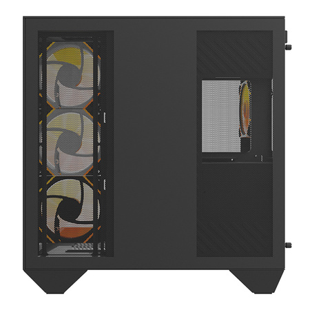 Obudowa komputerowa Darkflash DY470 (czarna) + 4 wentylatory + uchwyt GPU