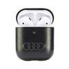 Oryginalne Etui APPLE AIRPODS 1 / 2 Audi Leather Big Logo Cover (AU-AP-GT/D3-BK) czarne