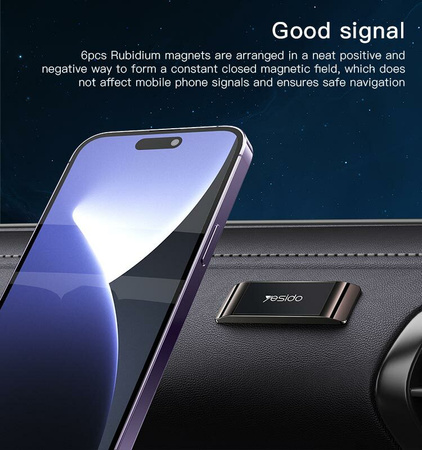 Yesido Uchwyt samochodowy magnetyczny C151 do deski czarny