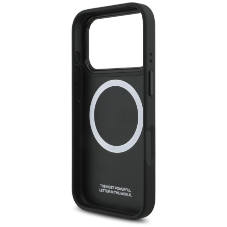 Etui BMW M Tricolor Metal Logo MagSafe do iPhone 17 Pro - szare