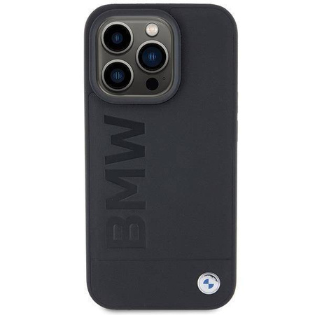 BMW MagSafe Leather Hot Stamp case for iPhone 15 Pro - black