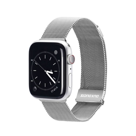 Pasek do APPLE WATCH 38 / 40 / 41 MM Dux Ducis Strap Milanese srebrne