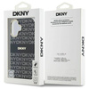 Etui DKNY Repeat Texture Pattern With Stripe na iPhone 16 - czarne