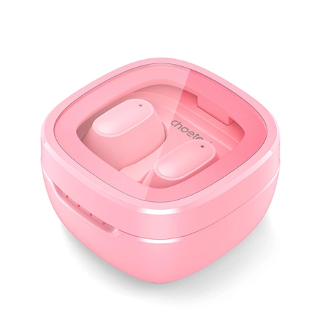 Choetech MEMS wireless TWS Bluetooth 5.3 headphones - pink