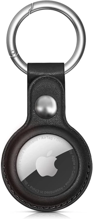 Etui do Apple AirTag z ekoskóry - czarne, brązowe, czerwone, niebieskie - 4 sztuki