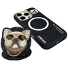 Etui Nimmy Glasses Cool Dog MagSafe do    iPhone 16 Pro czarny