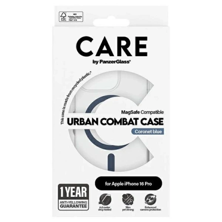 CARE by PanzerGlass Flagship Case iPhone 16 Pro 6,3&quot; blau/blau MagSafe 1366