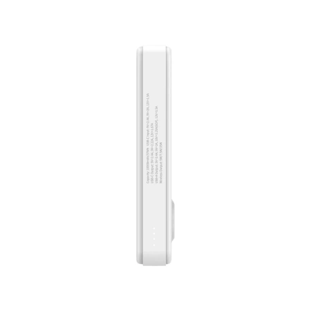 Powerbank Wozinsky WLWP-10KA0Y3WS 22.5W PD Qi2 10000 mAh, with stand, 1x USB-A, 1x USB-C - white