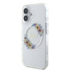 Guess GUHMP16MHFWFCT iPhone 16 Plus 6.7" przeźroczysty/transparent hardcase IML Flowers Wreath MagSafe