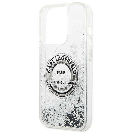 Karl Lagerfeld KLHCP14LLCRSGRS iPhone 14 Pro 6,1" srebrny/silver hardcase Liquid Glitter RSG