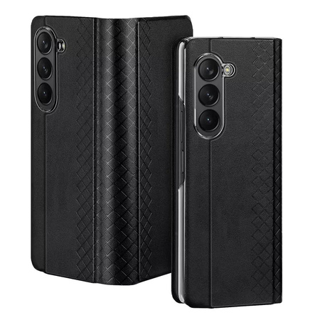 Dux Ducis Bril Leather Flip Wallet Case for Samsung Galaxy Z Fold5 5G - Black