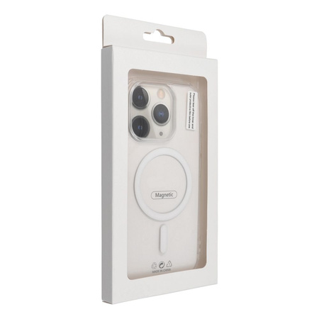 Drop Glue Colorful Ring Mag Cover kompatybilny z MagSafe pasuje do SAMSUNG A36 biały