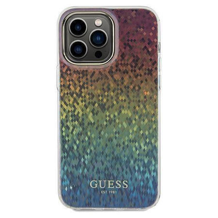 Guess nakładka do iPhone 13 Pro 6,1&quot; GUHCP13LHDECMI HC IML FACETED MIRROR DISCO IRIDESCENT