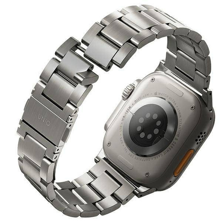 Strap for APPLE WATCH 4 / 5 / 6 / 7 / 8 / SE / ULTRA (42 / 44 / 45 / 49 MM) UNIQ Osta Stainless Steel silver