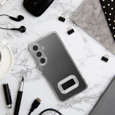 Futerał GLAM do SAMSUNG A15 5G / A15 4G srebrny