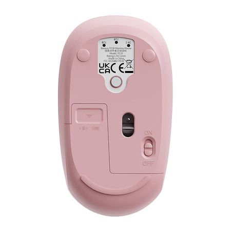 Bezprzewodowa myszka Baseus F01B Tri-Mode 2.4G BT5.0  1600DPI(różowa)