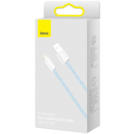 Kabel USB do Lightning Baseus Dynamic, 2.4A, 1m (niebieski)