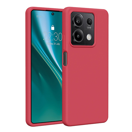 Nakładka Etteri Silicone Case do Xiaomi Redmi Note 13 5G malinowa