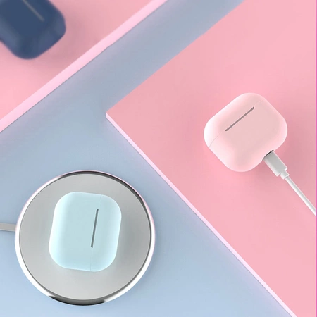 Etui do AirPods 3 silikonowy miękki pokrowiec na słuchawki biały (case C)