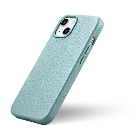 iCarer Case Leather genuine leather case for iPhone 14 Plus grün (WMI14220711-GN) (MagSafe compatible)