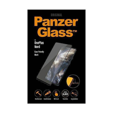 Gehärtetes Glas 5D ONEPLUS NORD PanzerGlass E2E Super+ Case Friendly schwarz