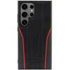 Audi Genuine Leather MagSafe S24 Ultra S928 czarno-czerwony/black-red hardcase AU-TPUPCS24U-R8/D3-RD