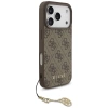 Etui Guess 4G Charms Collection MagSafe na iPhone 17 Pro - brązowe