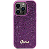 Guess Disco Metal Script Hülle für iPhone 15 Pro – Rosa