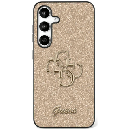 Etui Guess Fixed Glitter Big 4G Metal Logo do Samsung Galaxy S25 Ultra złoty