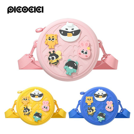 PICOCICI Mały okrągły plecak k36 niebieski