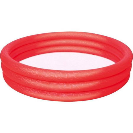 Bestway - Dmuchany basen 3-komorowy 152x30cm (Czerwony)