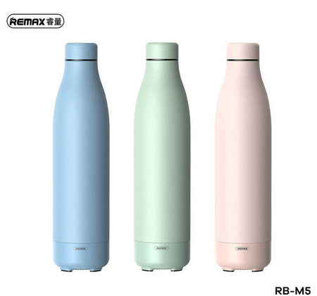 Remax wireless bluetooth 5.0 speaker with thermos thermal mug 500ml pink (RB-M5)