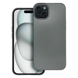 Futerał METALLIC do IPHONE 15 PLUS szary