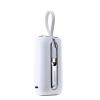 Joyroom mini powerbank 10000mAh Colorful Series 22.5W with 2 built-in USB C and Lightning cables white (JR-L012)