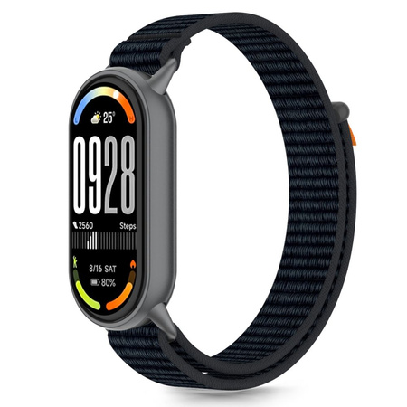 TECH-PROTECT NYLON STRIPE XIAOMI SMART BAND 8 / 9 / 10 / NFC BLACK/ORANGE