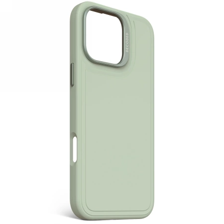 Decoded Antimicrobial Silicone Stacks Backcover Case mit MagSafe für iPhone 16 Pro Max – Grün