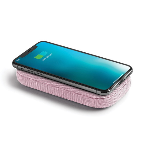 Lexon Powersound Powerbank indukcyjny5000 mAh z głośnikiem bluetooth różowy/pink LA128P